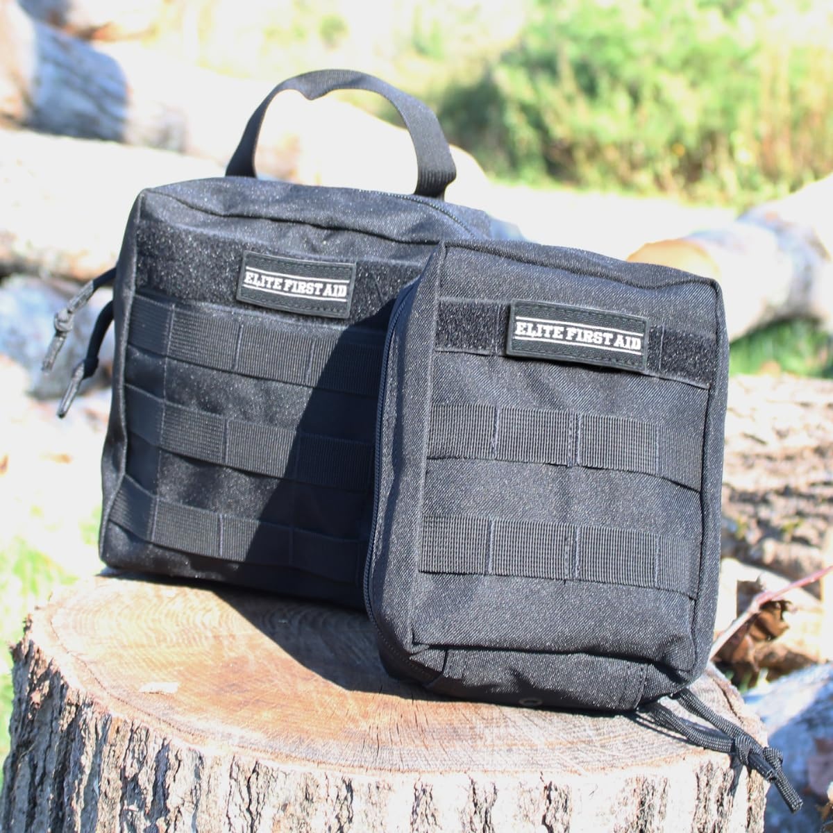 image:imageElite First Aid Tactical Survival Kit MOLLECompatible Tactical First Aid Kit for Home Car Camping Sports and More 91630