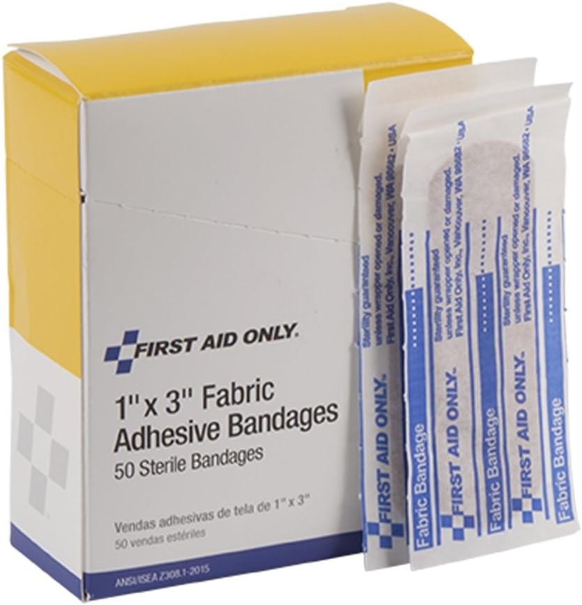 image:imageFirst Aid Only 1 X 3 Fabric Bandage 50 Count Box1
