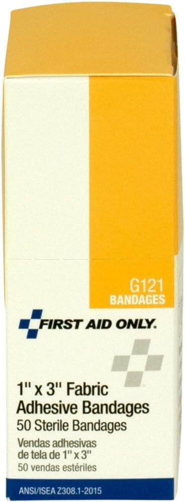 image:imageFirst Aid Only 1 X 3 Fabric Bandage 50 Count Box1