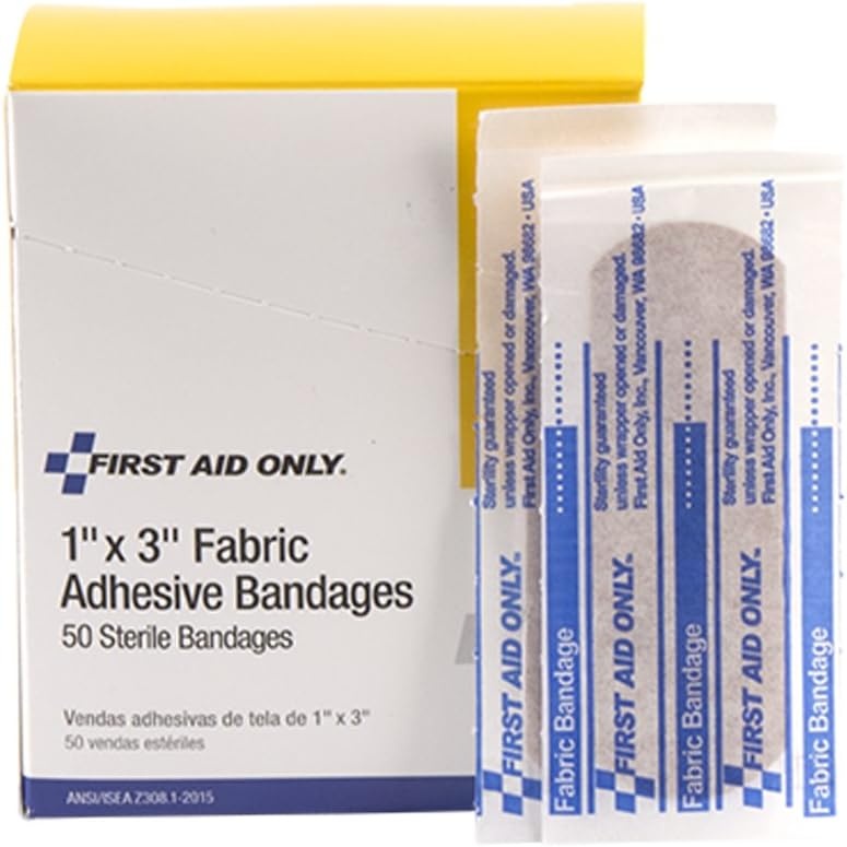 image:imageFirst Aid Only 1 X 3 Fabric Bandage 50 Count Box1