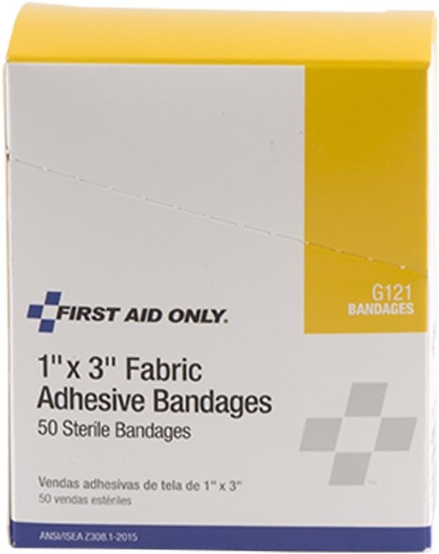 image:imageFirst Aid Only 1 X 3 Fabric Bandage 50 Count Box1
