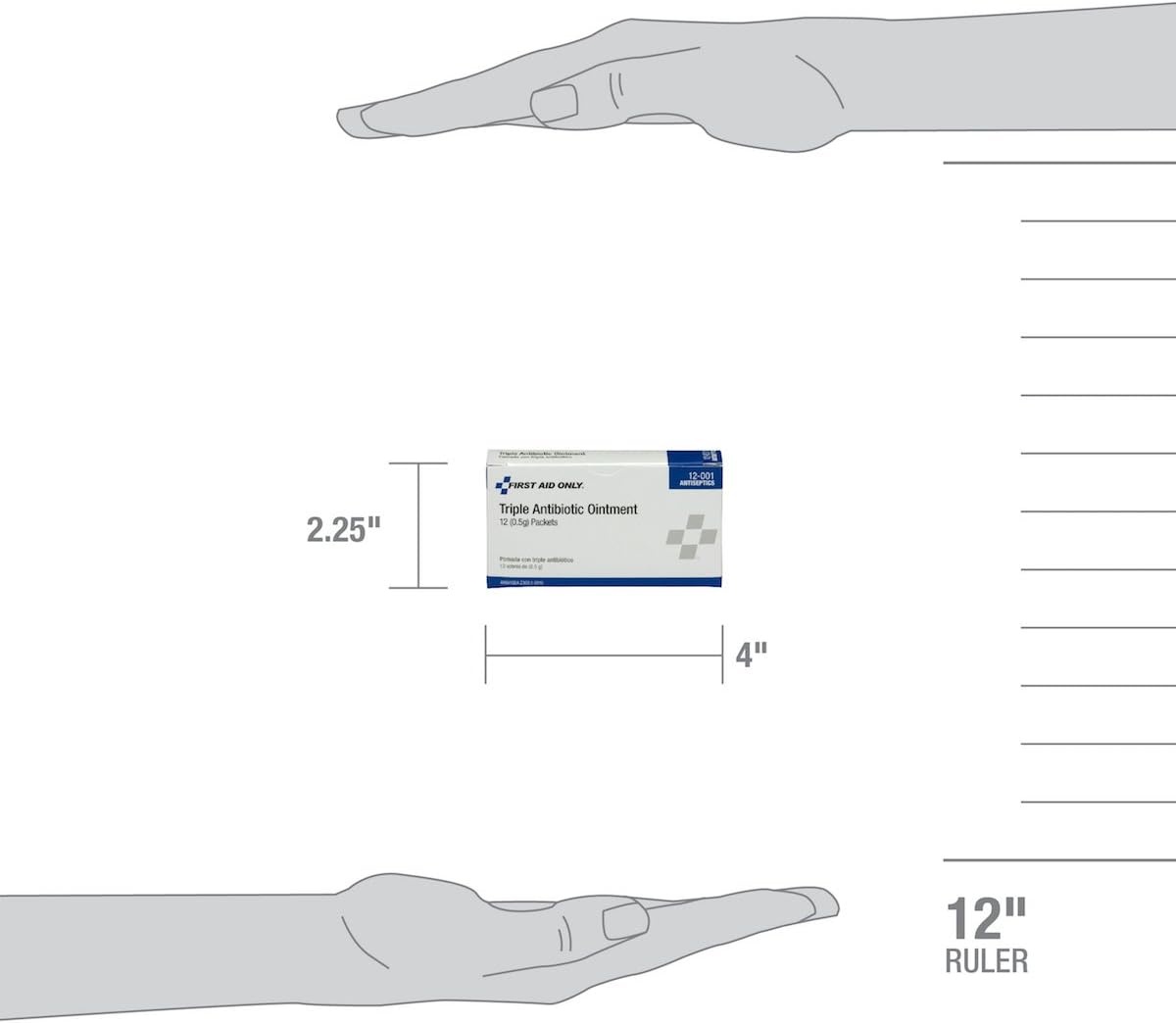 image:imageFirst Aid Only 12001 Triple Antibiotic Ointment Packet Box of 1205 Gram Pack of 12