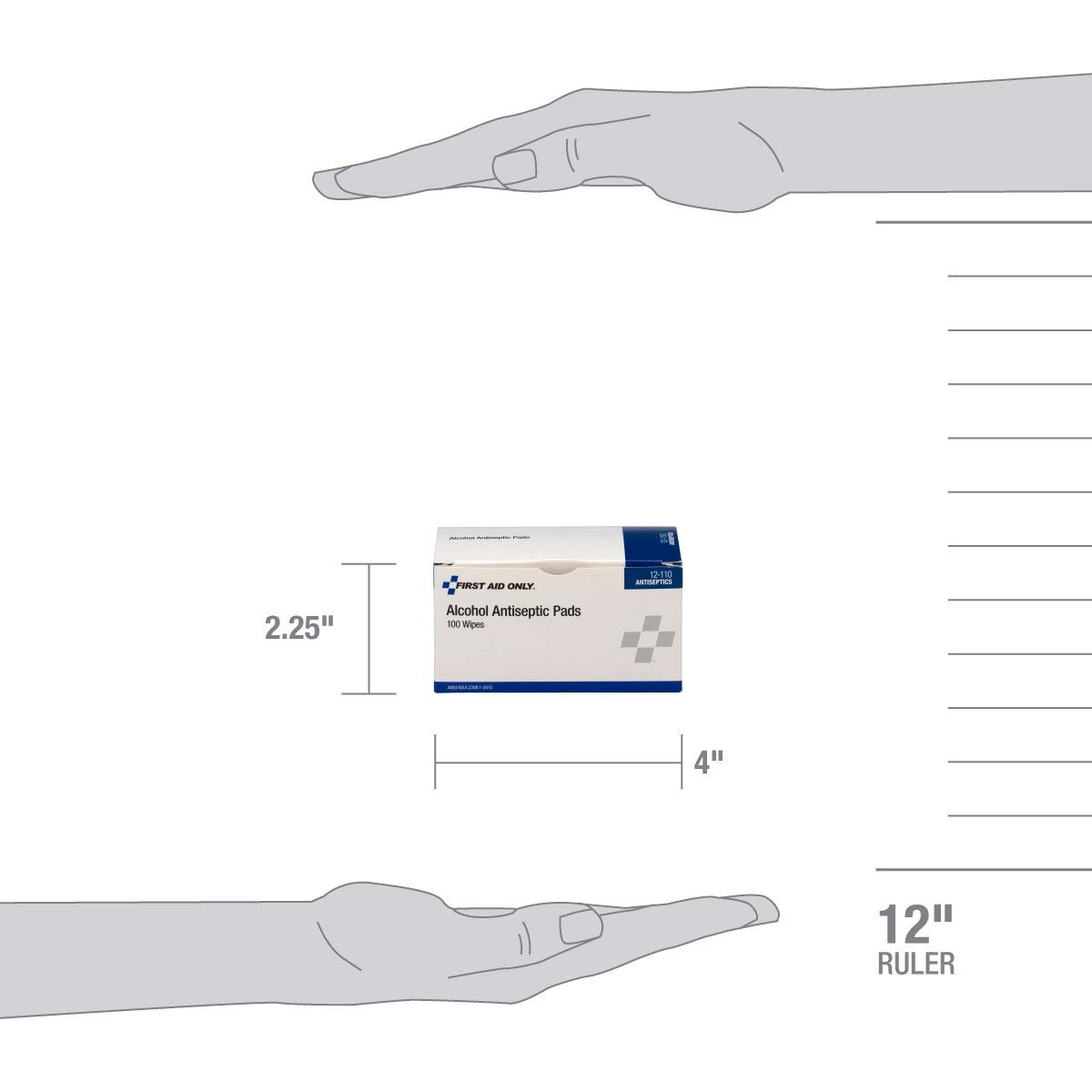 image:imageFirst Aid Only 12110 Alcohol Wipes Individually Wrapped 100 Per Box