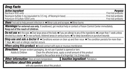 image:imageFirst Aid Only 12700 Triple Antibiotic Ointment Packets 60 Count60