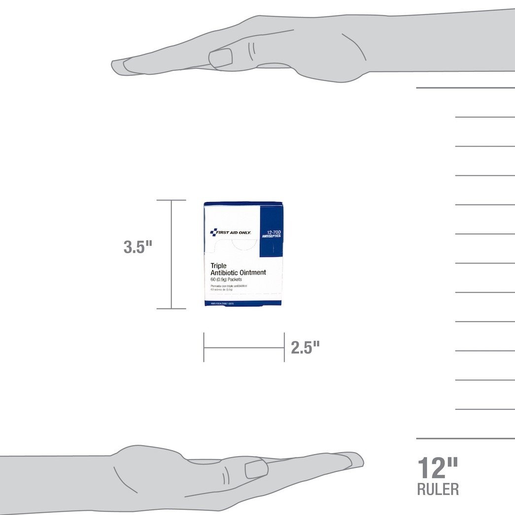 image:imageFirst Aid Only 12700 Triple Antibiotic Ointment Packets 60 Count60