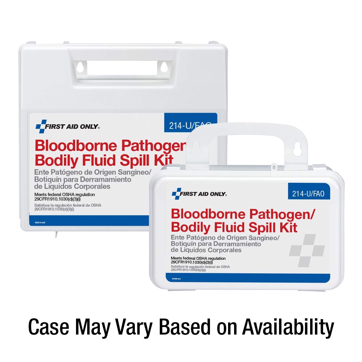 image:imageFirst Aid Only 214UFAO OSHA Compliant Body Fluid Clean Up Kit Blood Borne Pathogen Clean Up Kit in Plastic Case 23 Pieces23 Pieces