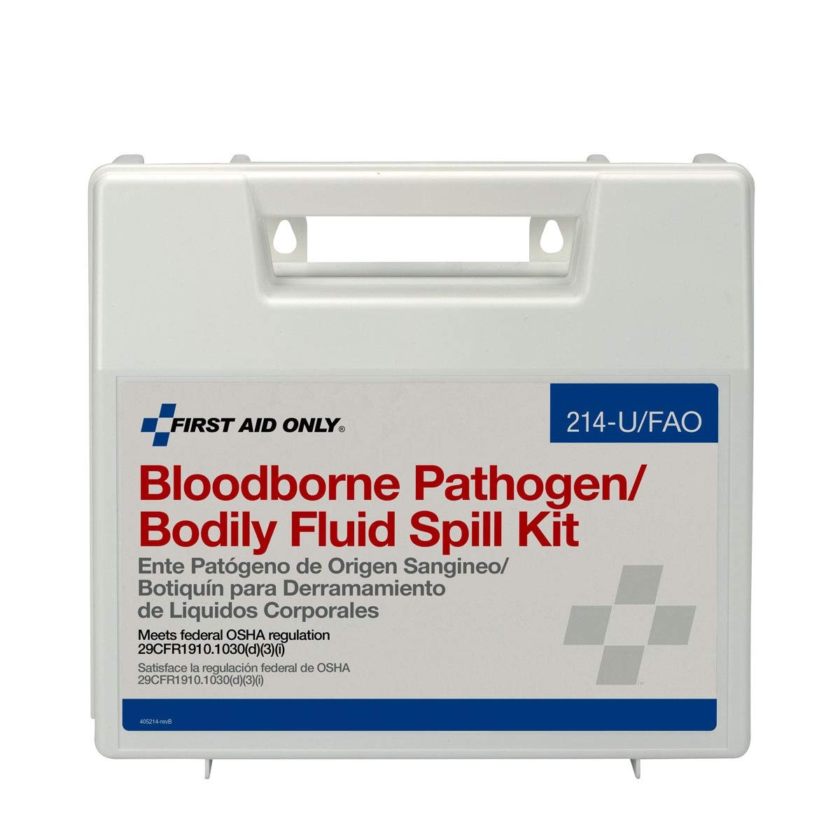 image:imageFirst Aid Only 214UFAO OSHA Compliant Body Fluid Clean Up Kit Blood Borne Pathogen Clean Up Kit in Plastic Case 23 Pieces23 Pieces