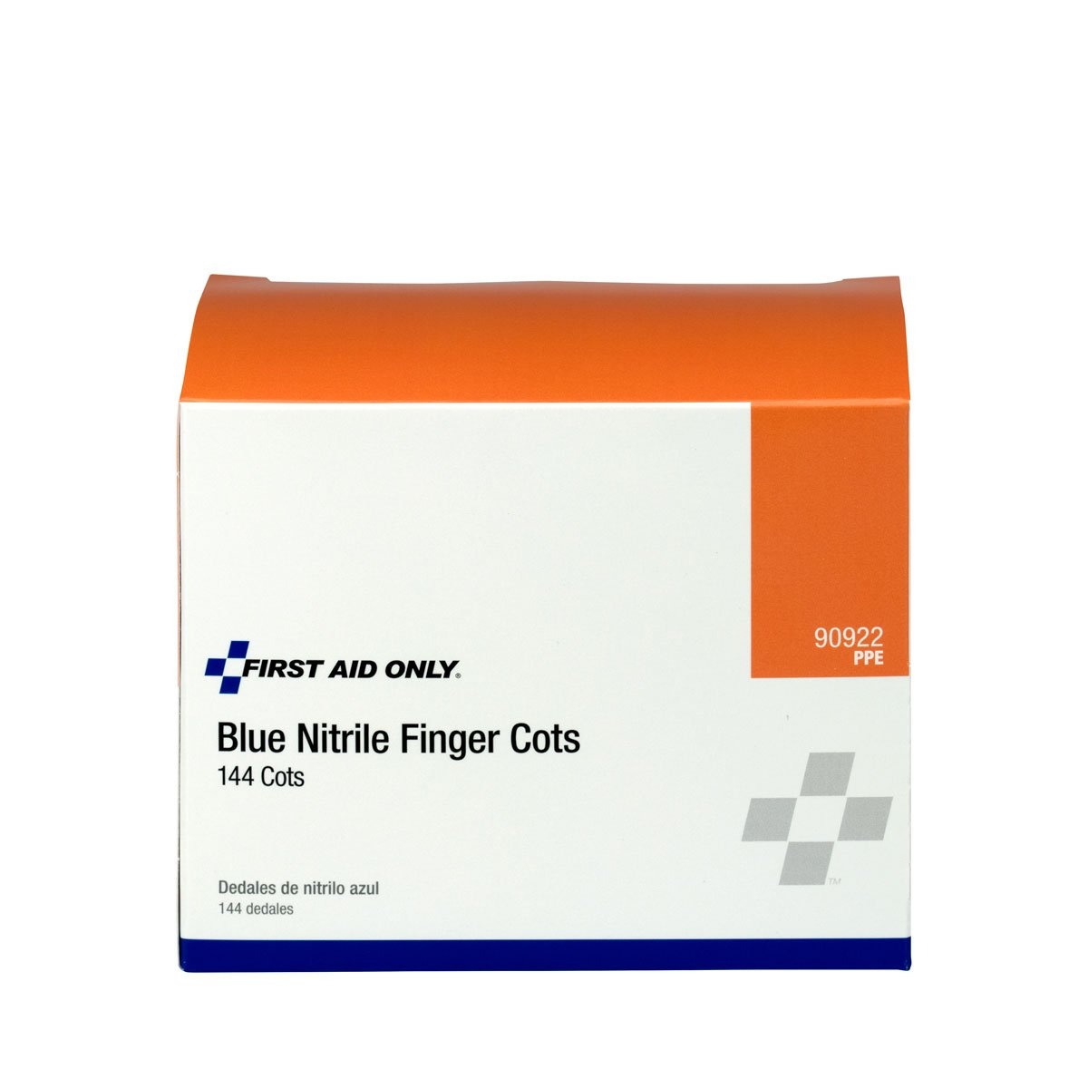 image:imageFirst Aid Only 90922 Blue Nitrile Finger Cots Disposable Rubber Finger Protectors for Offices Kitchens Home and More 144 Pack