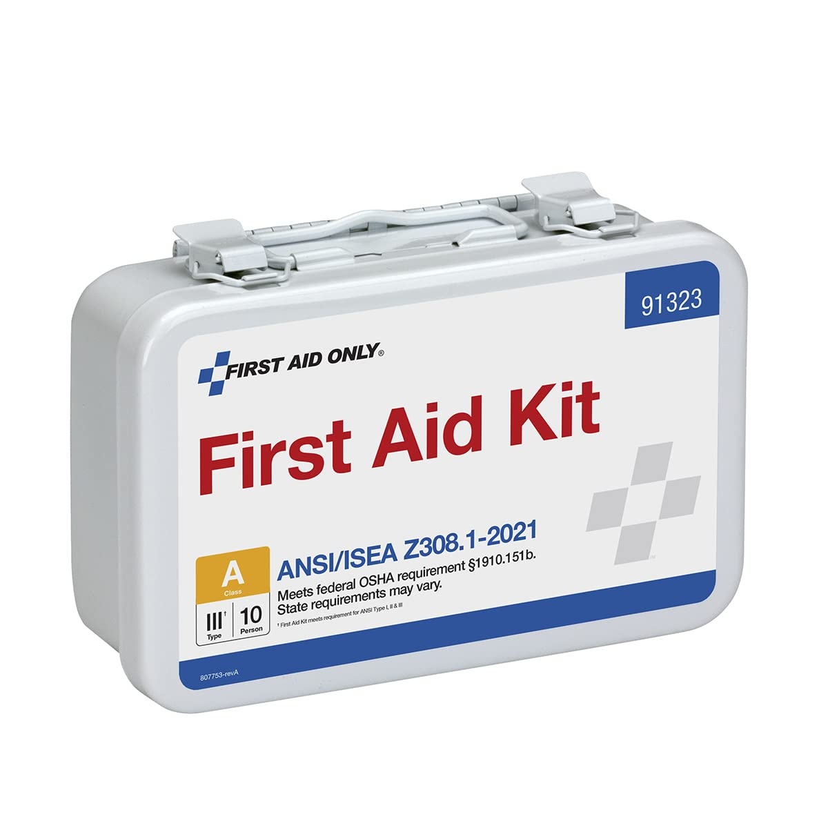 image:imageFirst Aid Only 91323 ANSI A 2021 and OSHA Compliant First Aid Kit 10Person Emergency First Aid Kit for Business Home Car and Worksites 76 Pieces