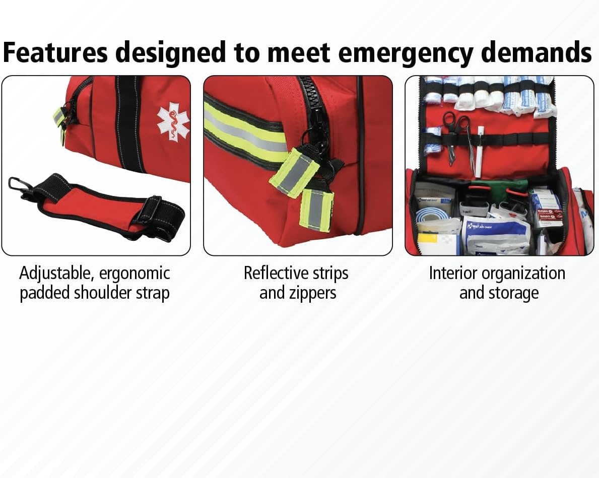 image:imageFirst Aid Only 91390 Basic First Aid Kit First Responder Bag 329 Pieces329 Pieces