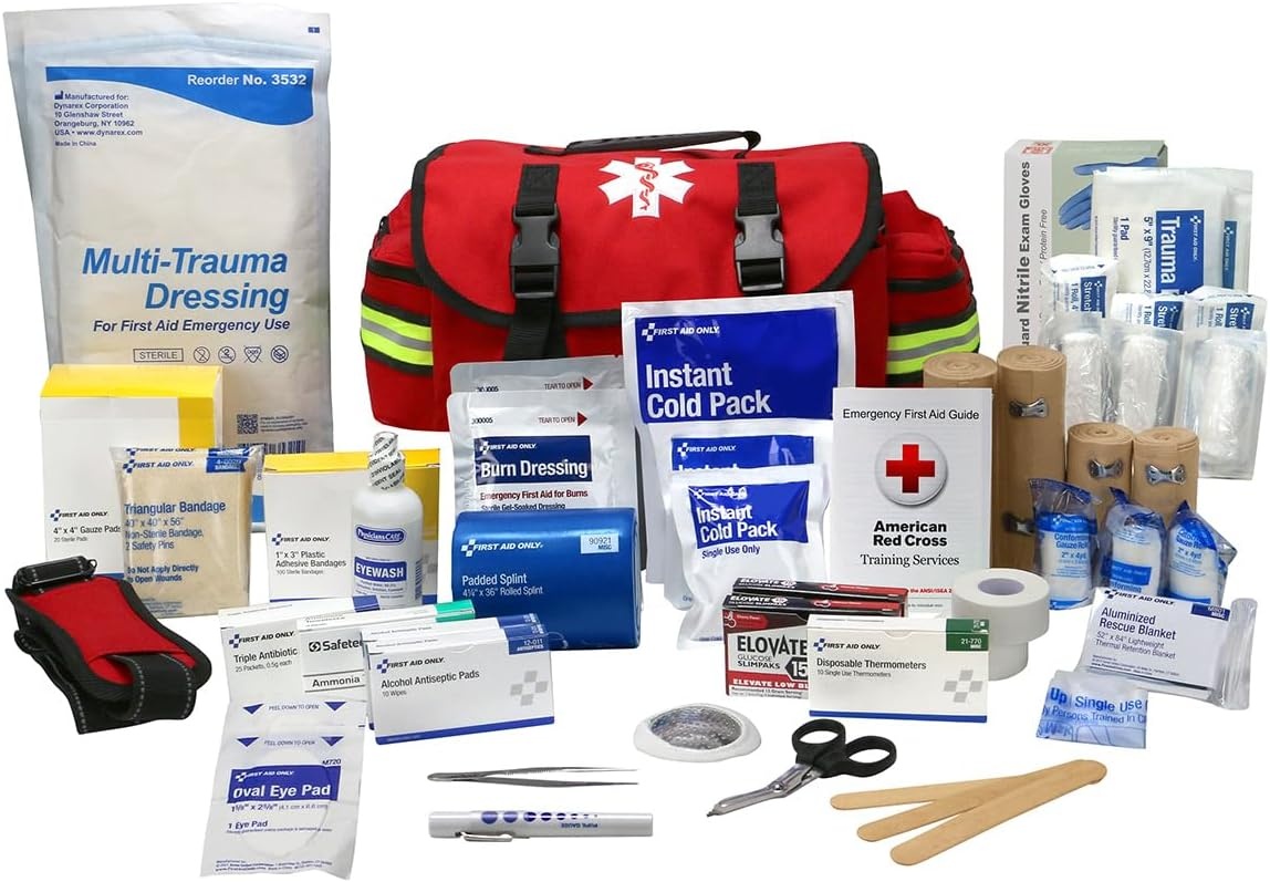 image:imageFirst Aid Only 91390 Basic First Aid Kit First Responder Bag 329 Pieces329 Pieces