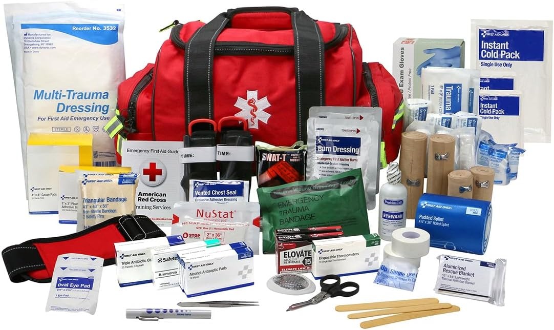 image:imageFirst Aid Only 91390 Basic First Aid Kit First Responder Bag 329 Pieces335 Pieces
