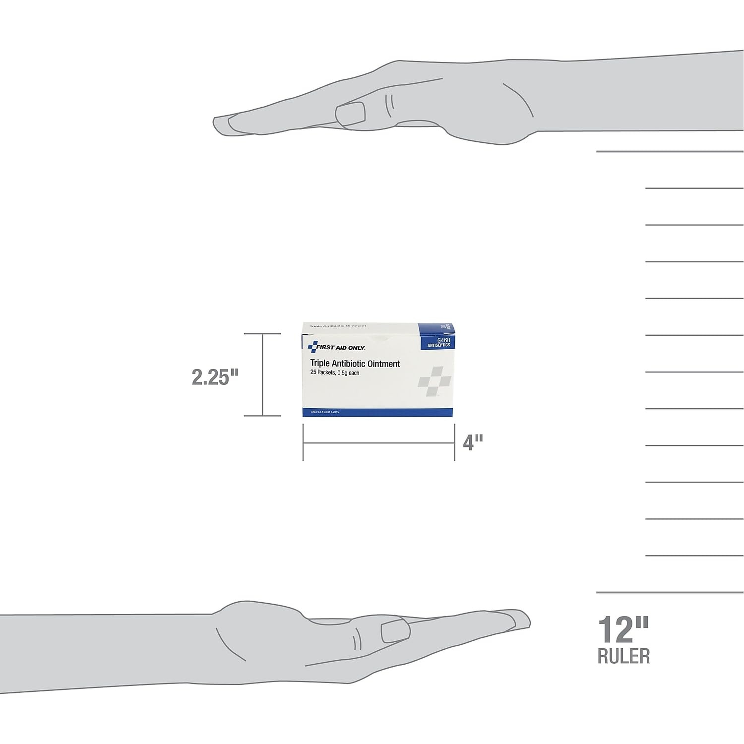image:imageFirst Aid Only G460 Triple Antibiotic Ointment Packets 25 Count