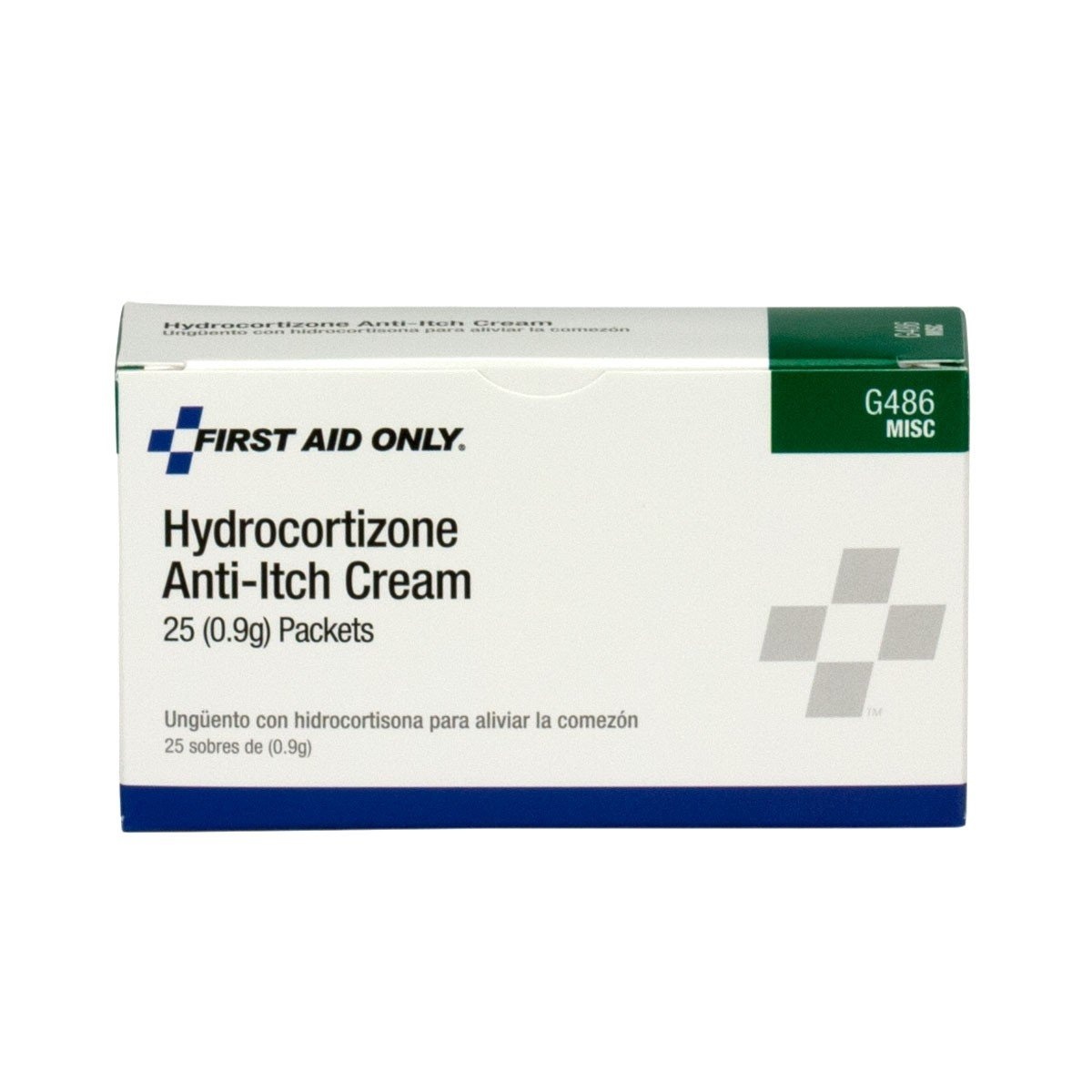 image:imageFirst Aid Only G486 Hydrocortisone Cream Packets 25 Count