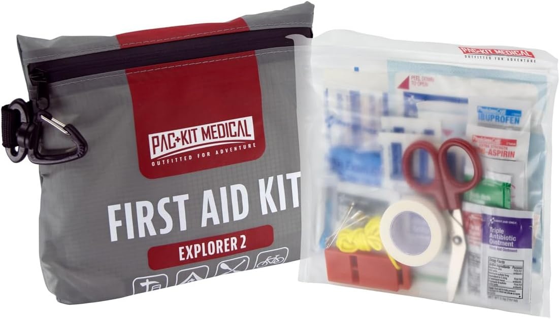 image:imagePacKit Watertight Explorer 1 First Aid Kit for Hiking Camping and Outdoor Activities 67 PiecesMedium