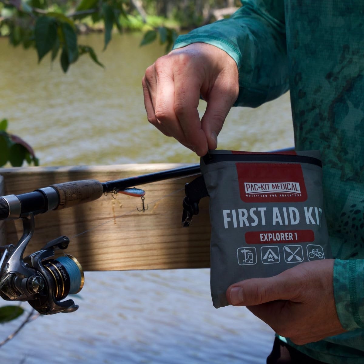 image:imagePacKit Watertight Explorer 1 First Aid Kit for Hiking Camping and Outdoor Activities 67 PiecesSmall