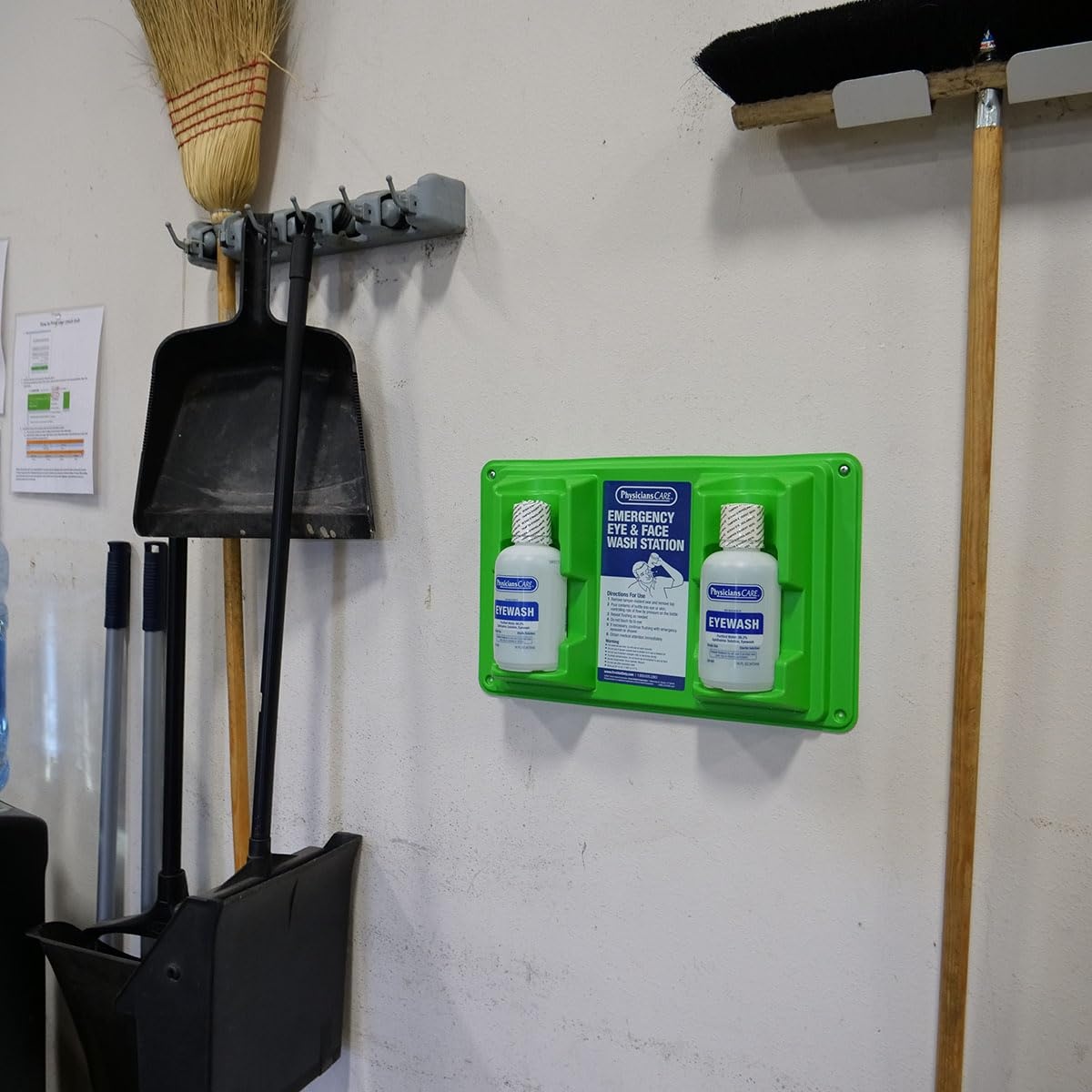 image:imagePhysiciansCare WallMountable Eyewash Station with 2 Bottles of Eye Wash Solution 32 oz Each