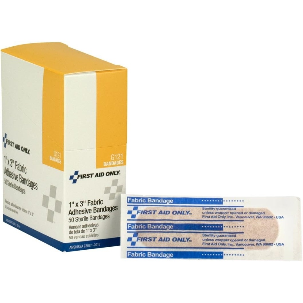 image:imageFirst Aid Only 1 X 3 Fabric Bandage 50 Count Box1