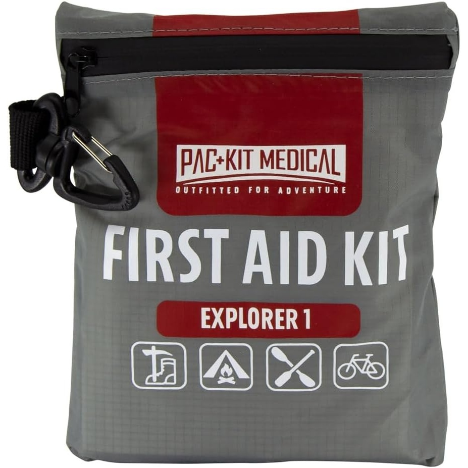image:imagePacKit Watertight Explorer 1 First Aid Kit for Hiking Camping and Outdoor Activities 67 PiecesSmall