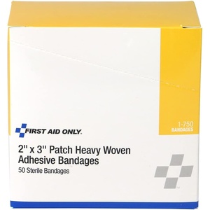 image:imageFirst Aid Only 1750 Heavy Woven Fabric Adhesive Bandages 2 x 3 Extra Large 50 Count50 Count Pack of 1