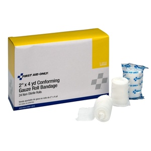 image:imageFirst Aid Only 56600 Stretch Gauze Bandage 4Yard Stretched Length x 2Inch Width Box of 24