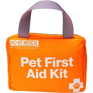 image:imagePacKit Pet First Aid Kit for Dogs Cats and Other Animals in SoftSided Organized Zipper Case 48 PiecesMedium