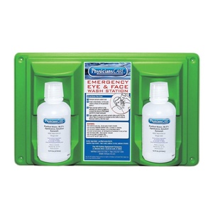 image:imagePhysiciansCare WallMountable Eyewash Station with 2 Bottles of Eye Wash Solution 16 Oz Each