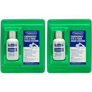 image:imagePhysiciansCare WallMountable Eyewash Station with Single Bottle of Eye Wash Solution 16 oz1 Count Pack of 2