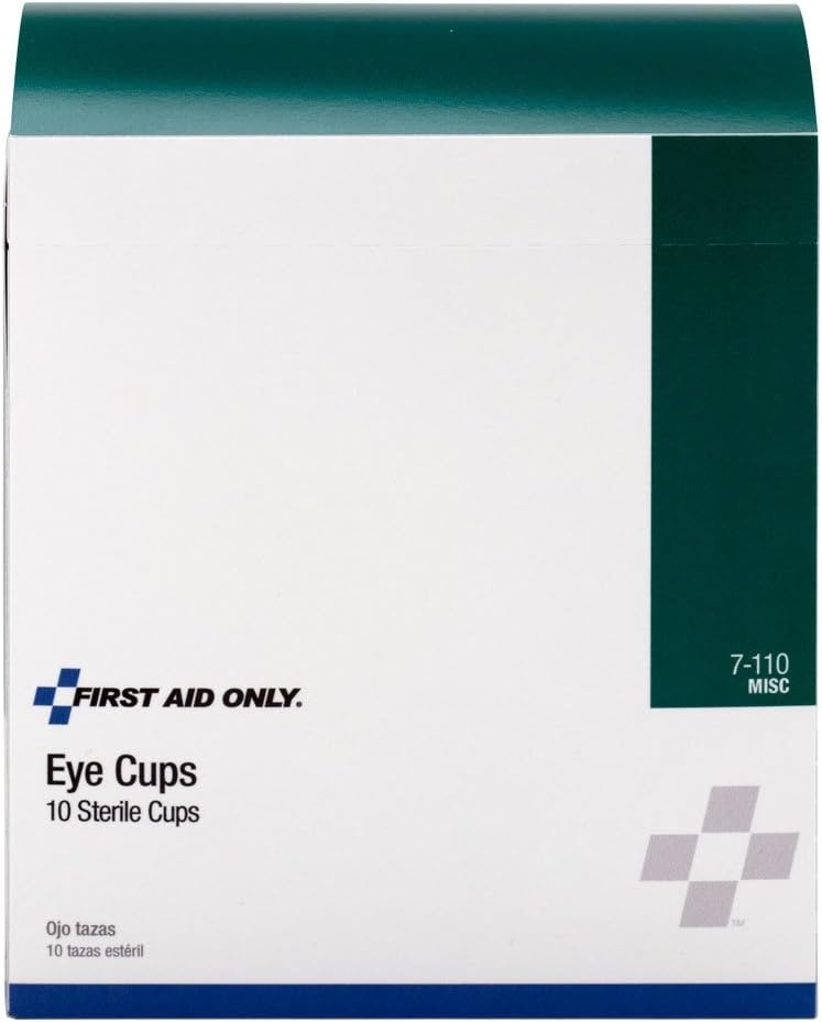 image:imageFirst Aid Only 7110 Sterile Eye Cups 10 Per Box