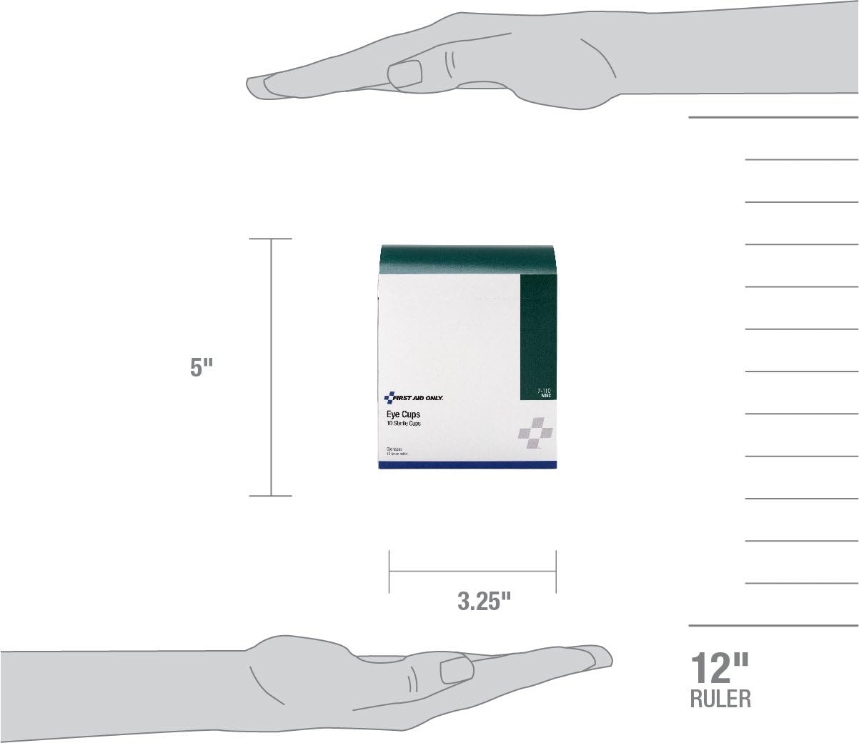 image:imageFirst Aid Only 7110 Sterile Eye Cups 10 Per Box