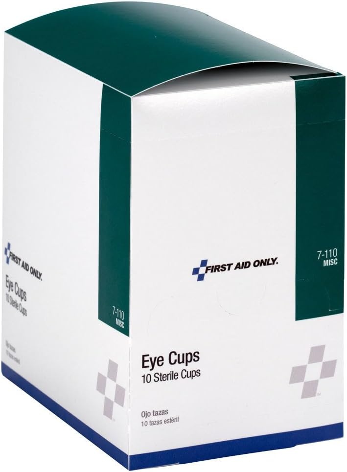 image:imageFirst Aid Only 7110 Sterile Eye Cups 10 Per Box