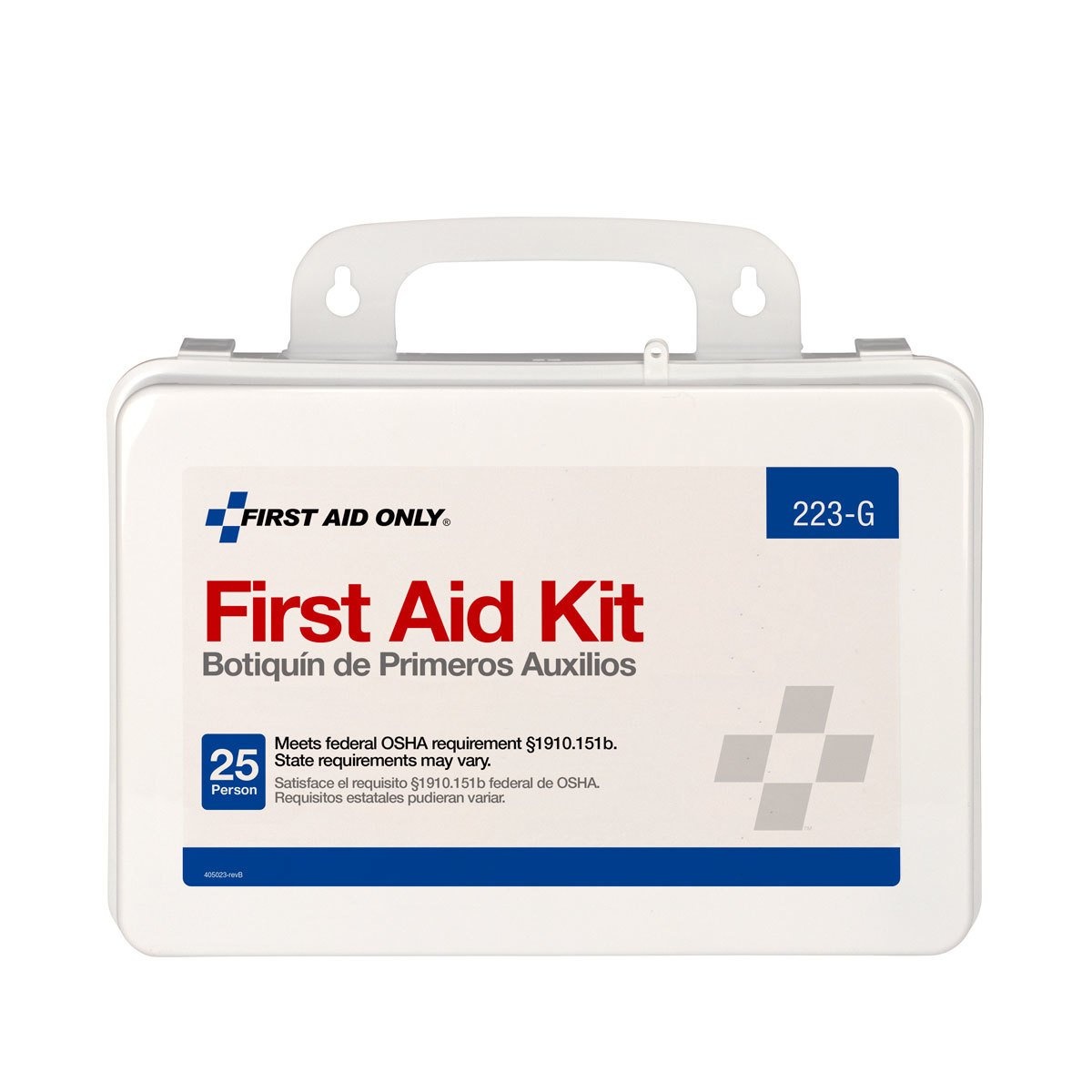 image:imageFirst Aid Only 223G 25Person OSHACompliant First Aid Kit for Office Home Renovation Job Sites and Construction Vehicles Gasket Provides Extra Water Resistance 107 Pieces
