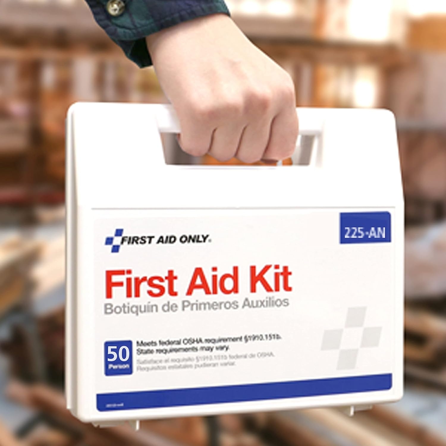 image:imageFirst Aid Only 225AN 50Person OSHACompliant First Aid Kit Emergency First Aid Kit for Office Home Car and Worksites 195 Pieces