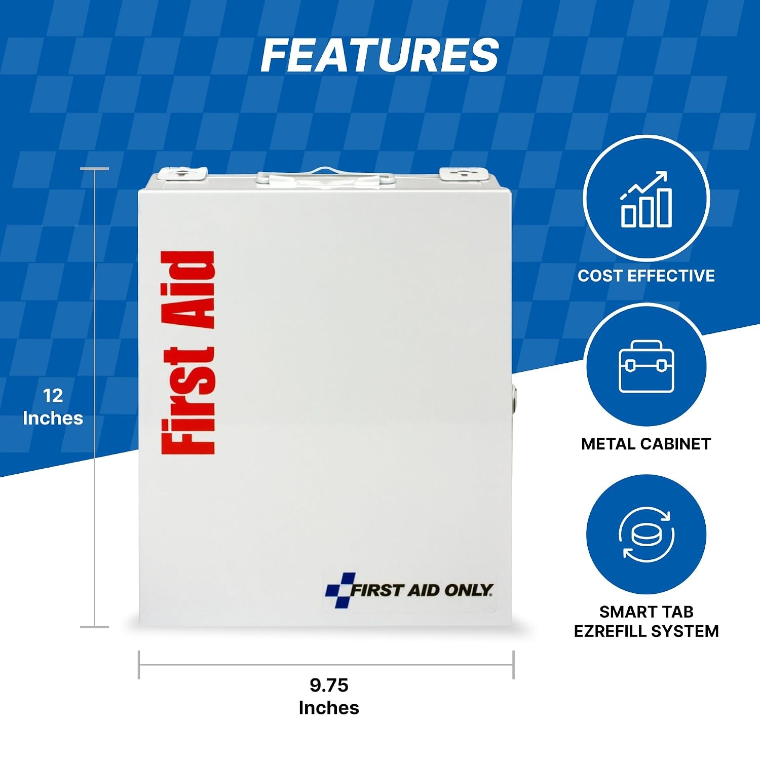 image:imageFirst Aid Only 25 Person Medium SmartCompliance 94 Piece Refill Cabinet Without Medications 90578