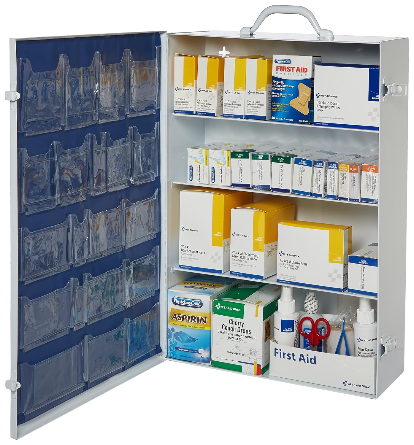 image:imageFirst Aid Only 4 Shelf Industrial First Aid Station with Pocket Liner