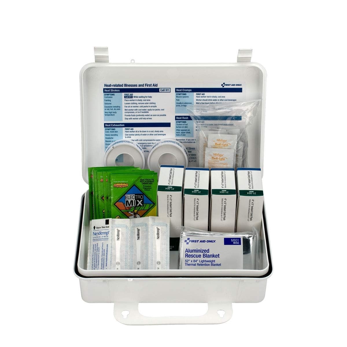 image:imageFirst Aid Only 5250 Heat Stress Kit OSHACompliant First Aid Kit for Heat Exhaustion and Heat Stroke Prevention 26 Pieces