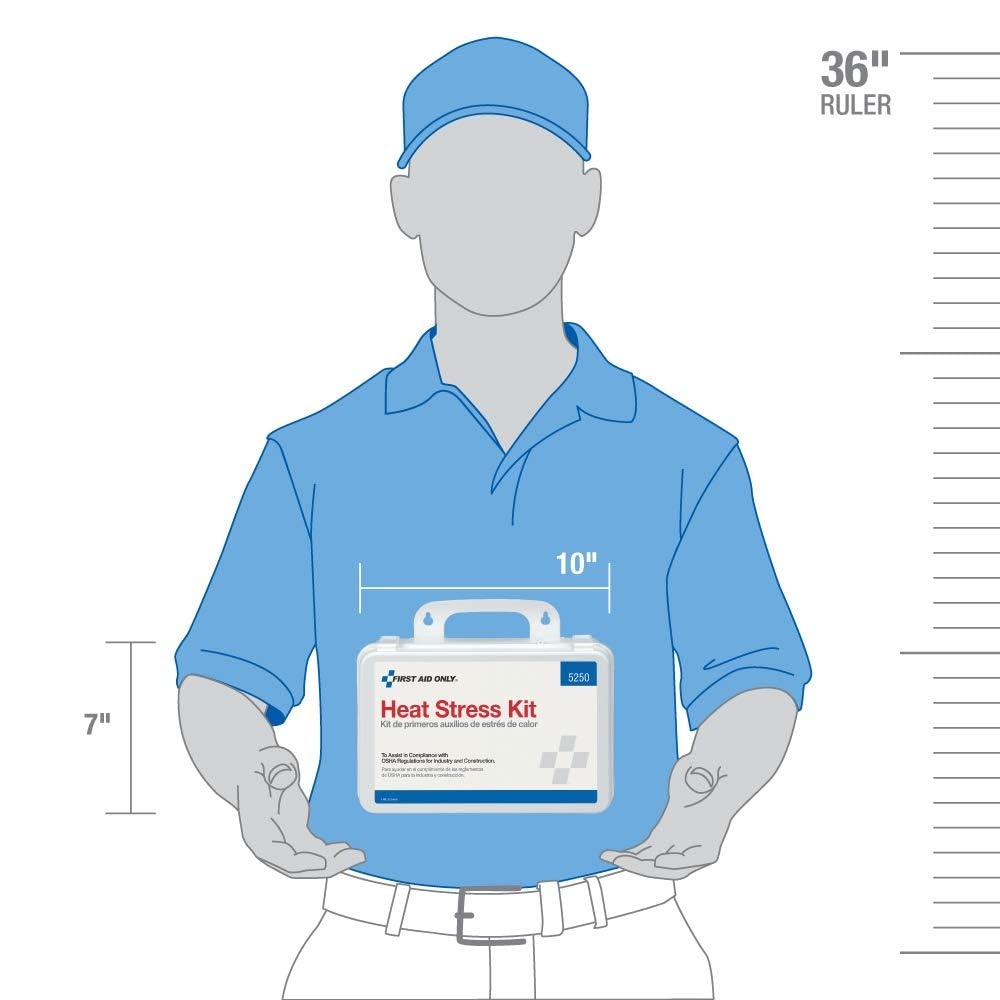 image:imageFirst Aid Only 5250 Heat Stress Kit OSHACompliant First Aid Kit for Heat Exhaustion and Heat Stroke Prevention 26 Pieces
