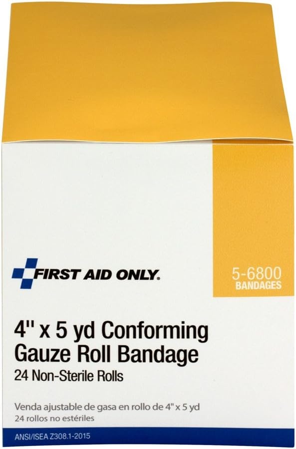image:imageFirst Aid Only 56800 4X4 Yd Conforming Gauze NonSterile 24