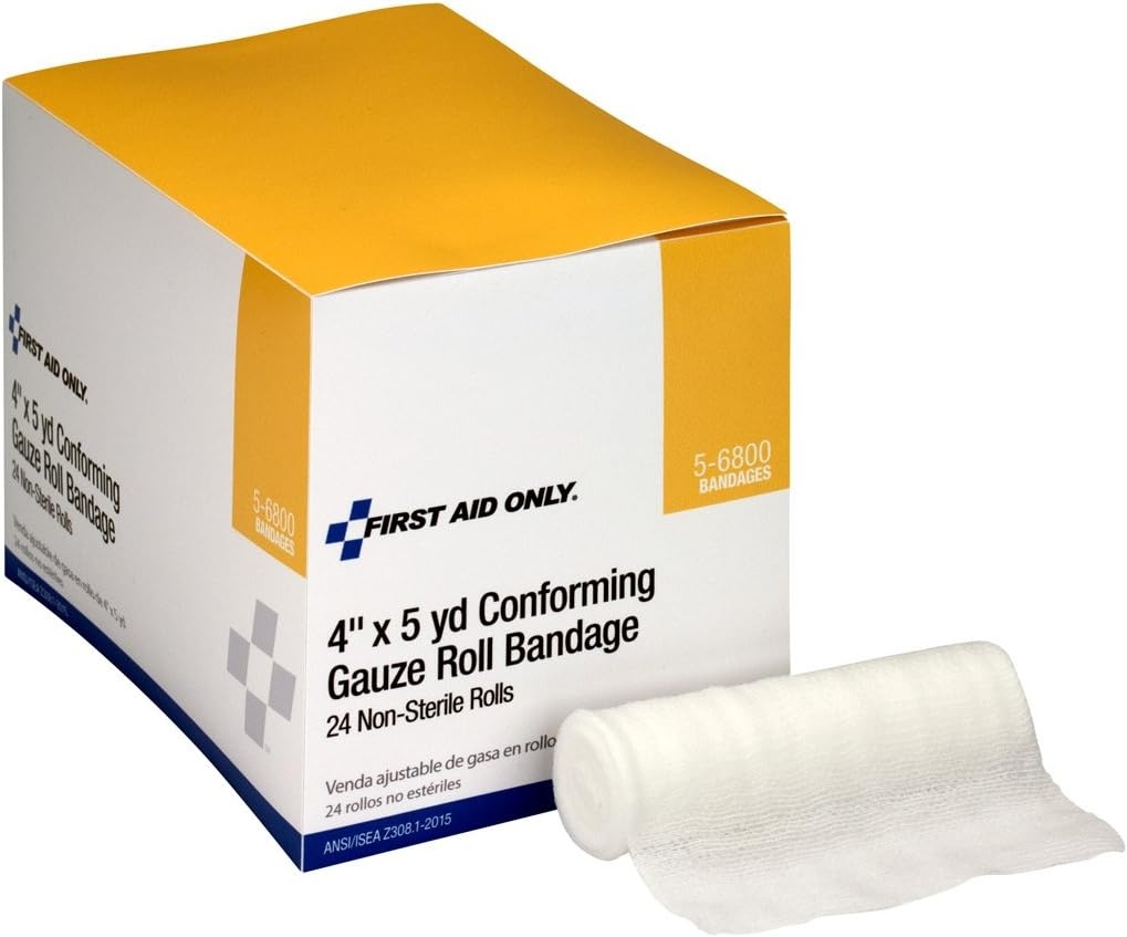 image:imageFirst Aid Only 56800 4X4 Yd Conforming Gauze NonSterile 24