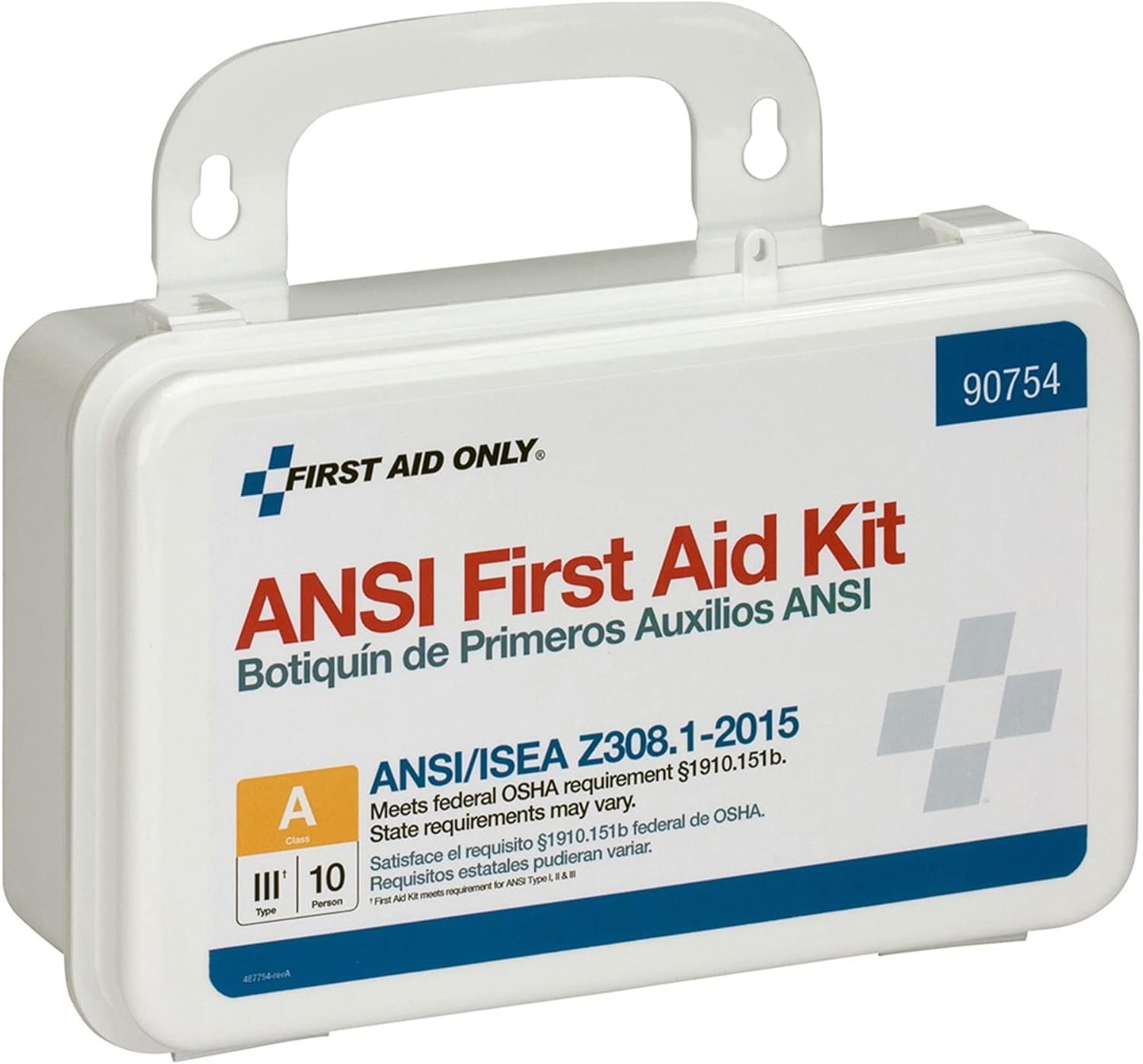 image:imageFirst Aid Only 90562 ANSI A 2015 and OSHA Compliant First Aid Kit 25Person Emergency First Aid Kit for Business Home Car and Construction Sites 89 PiecesBlack