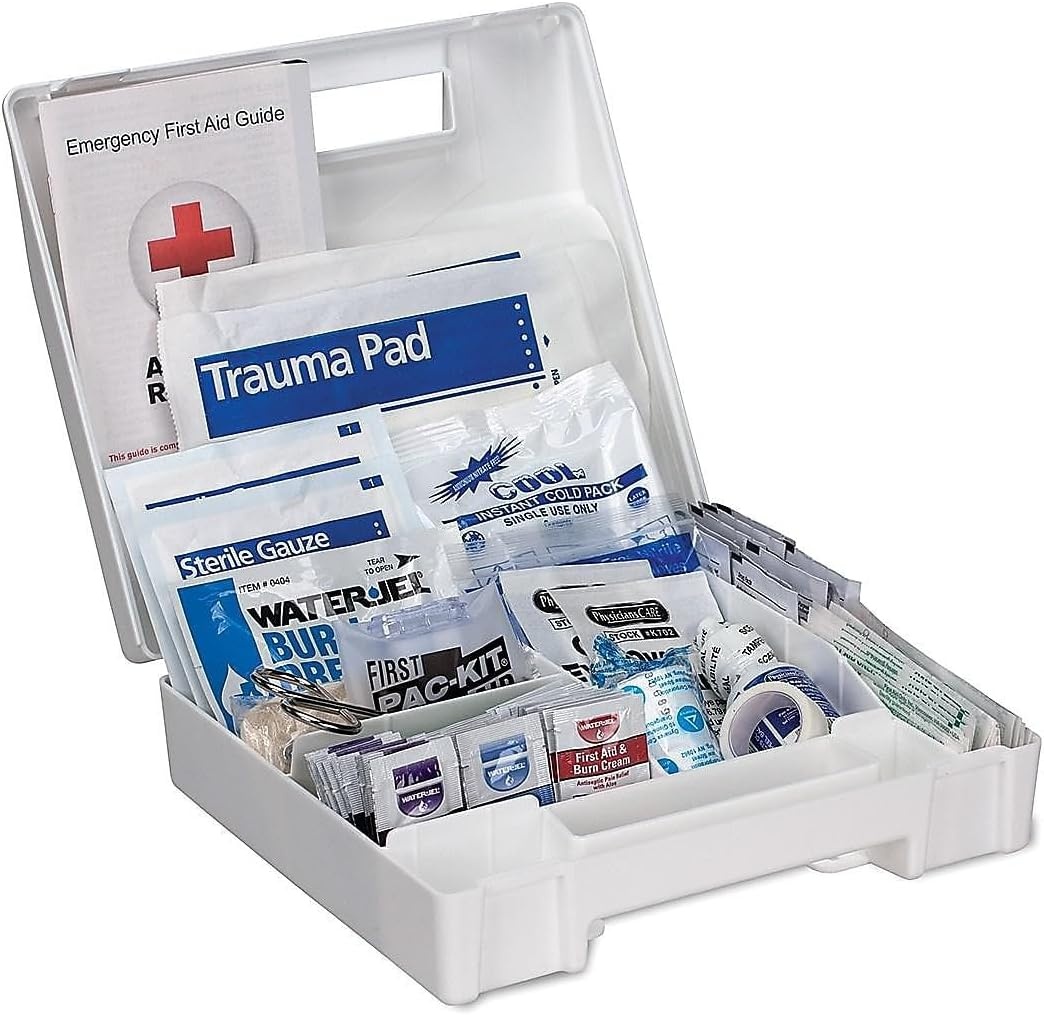 image:imageFirst Aid Only 90562 ANSI A 2015 and OSHA Compliant First Aid Kit 25Person Emergency First Aid Kit for Business Home Car and Construction Sites 89 PiecesNot Applicabe