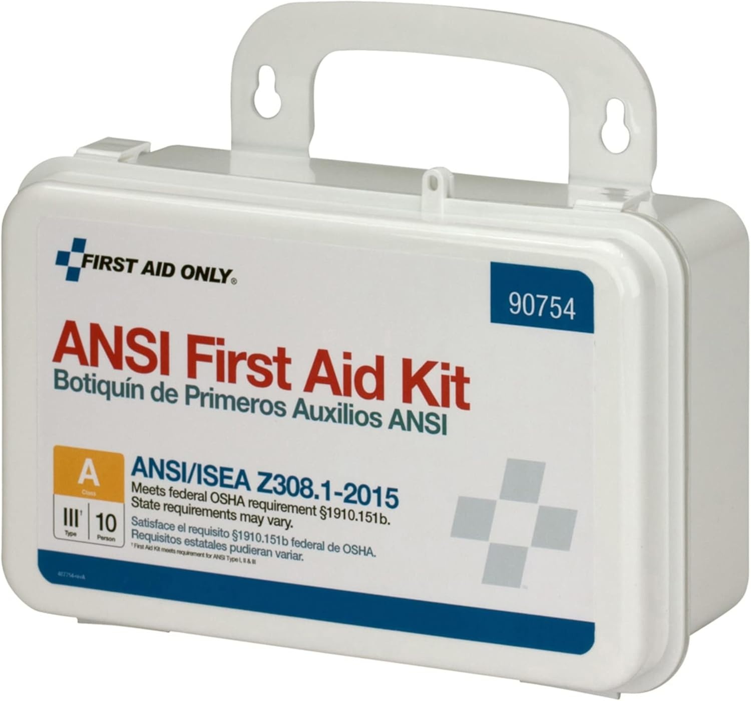 image:imageFirst Aid Only 90562 ANSI A 2015 and OSHA Compliant First Aid Kit 25Person Emergency First Aid Kit for Business Home Car and Construction Sites 89 PiecesBlack