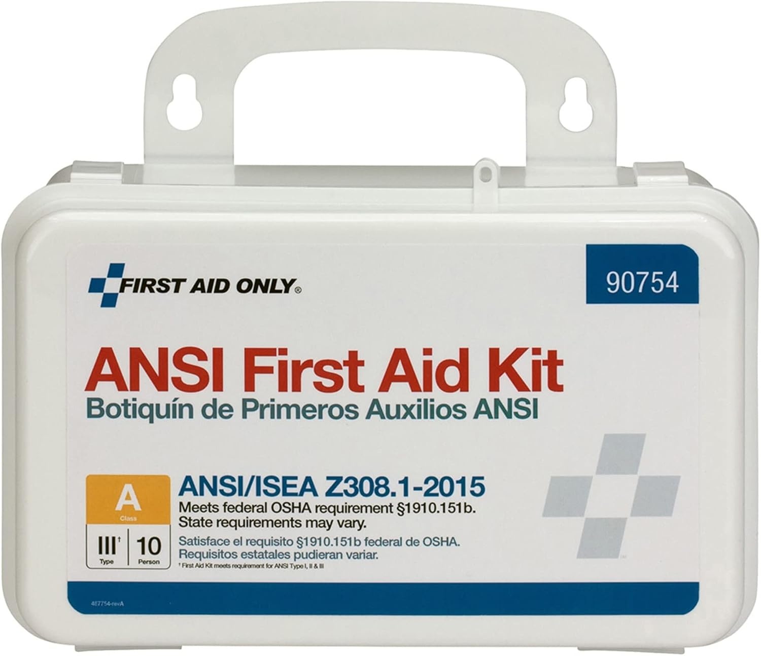 image:imageFirst Aid Only 90562 ANSI A 2015 and OSHA Compliant First Aid Kit 25Person Emergency First Aid Kit for Business Home Car and Construction Sites 89 PiecesBlack
