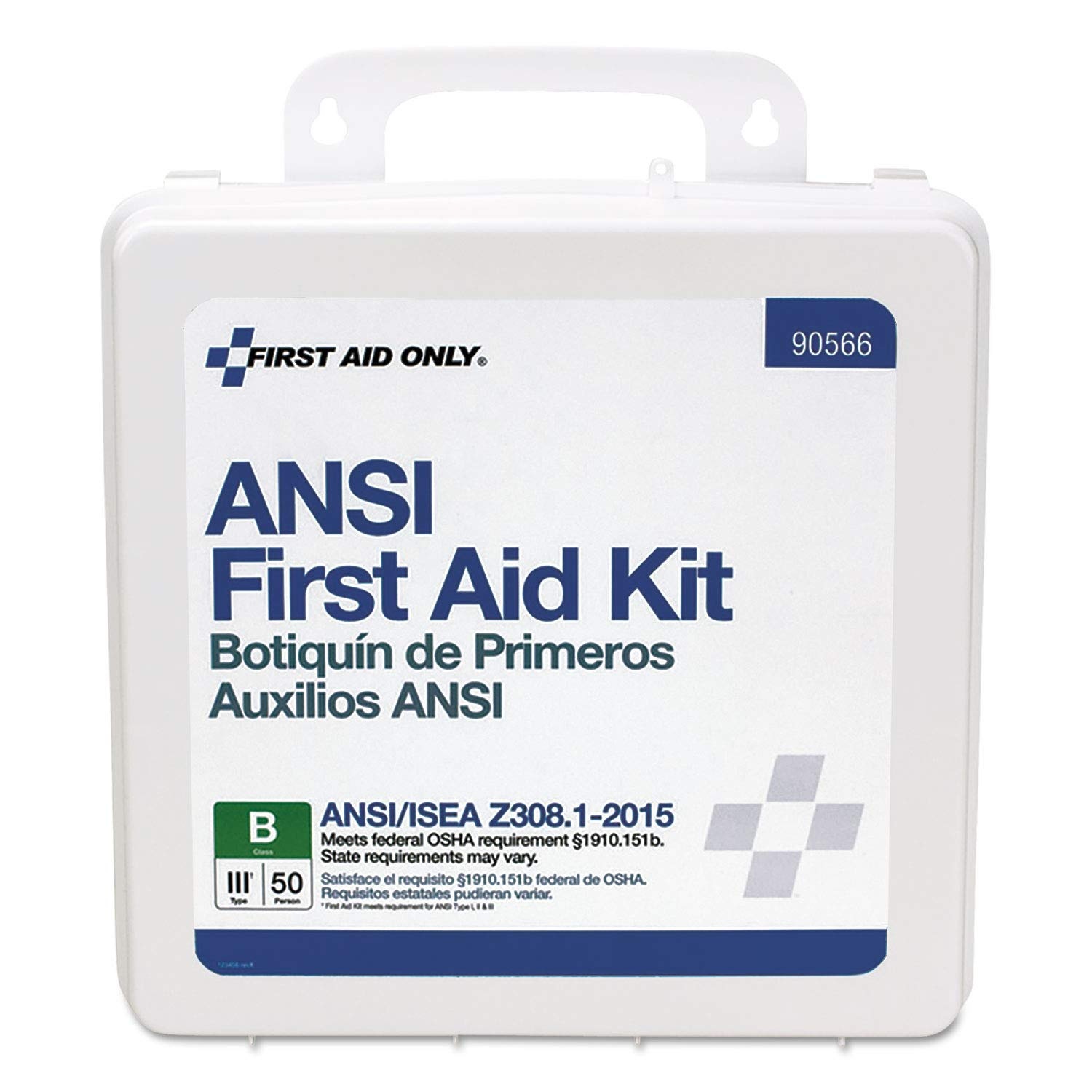 image:imageFirst Aid Only 90566 ANSI B 2015 and OSHA Compliant First Aid Kit 50Person Emergency First Aid Kit for Business Home Car and Worksites 199 Pieces