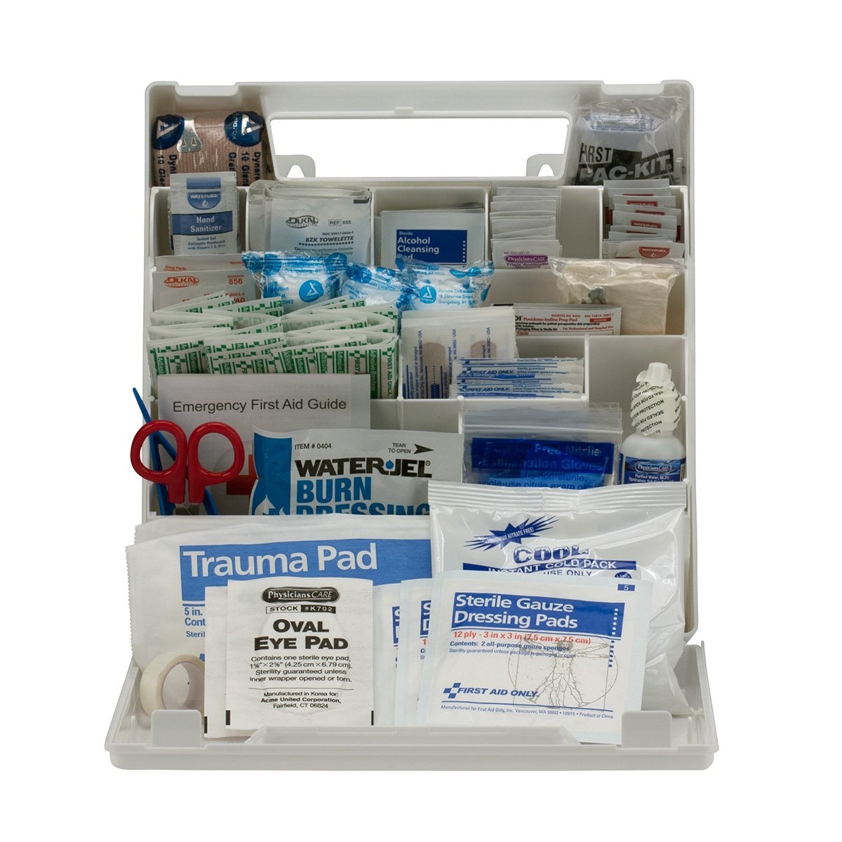 image:imageFirst Aid Only 90639 ANSI A 2015 and OSHA Compliant First Aid Kit 50Person Emergency First Aid Kit for Business Home Car and Worksites 183 Pieces50 Person