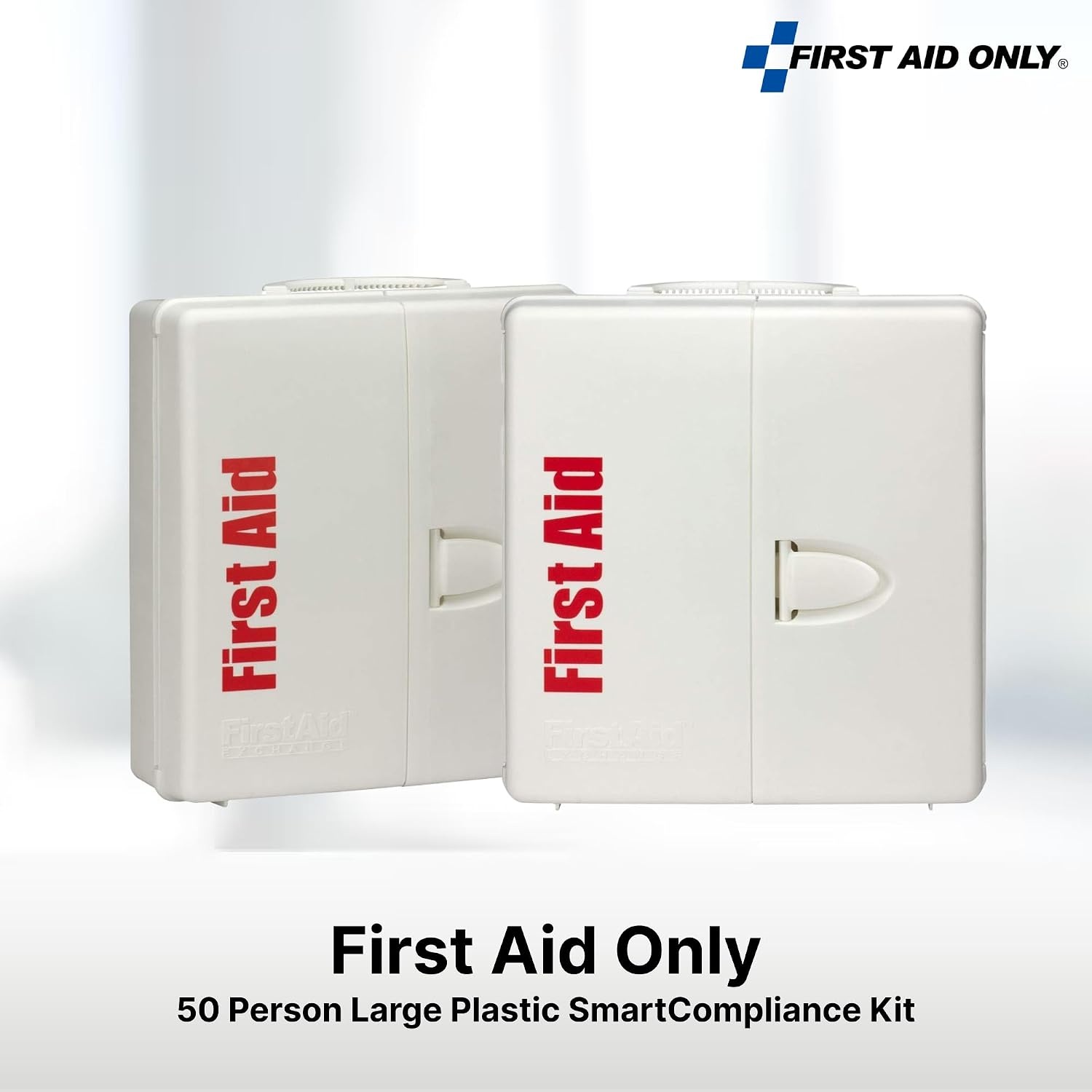 image:imageFirst Aid Only 90659 SmartCompliance 50Person ANSI 2021 A and OSHA Compliant First Aid Kit for Restaurant Kitchen Cafeteria and Other Food Service Venues Plastic Large First Aid Cabinet