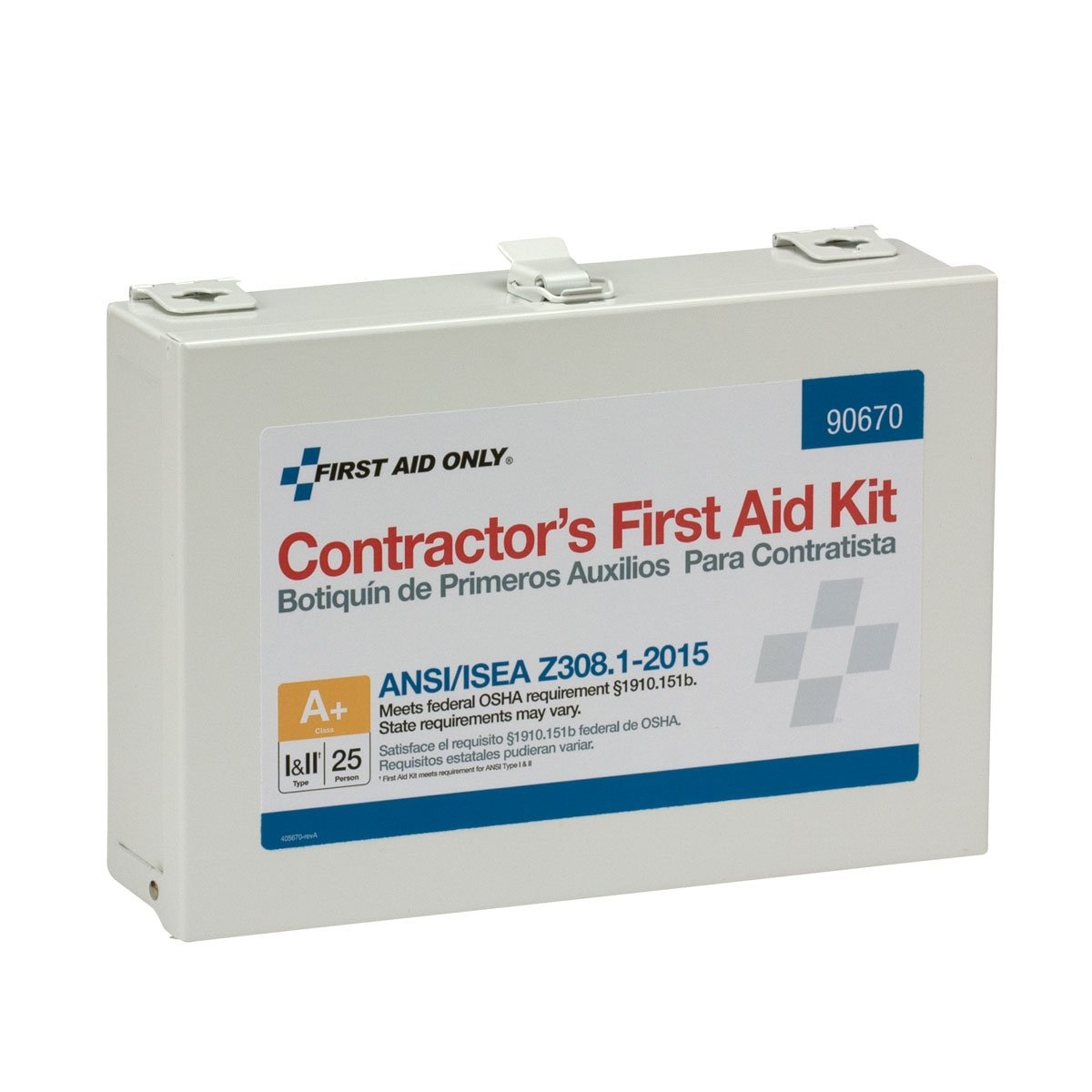 image:imageFirst Aid Only 90670 25Person ANSI A Contractors Emergency First Aid Kit for Home Renovation Job Sites and Construction Vehicles 182 Pieces