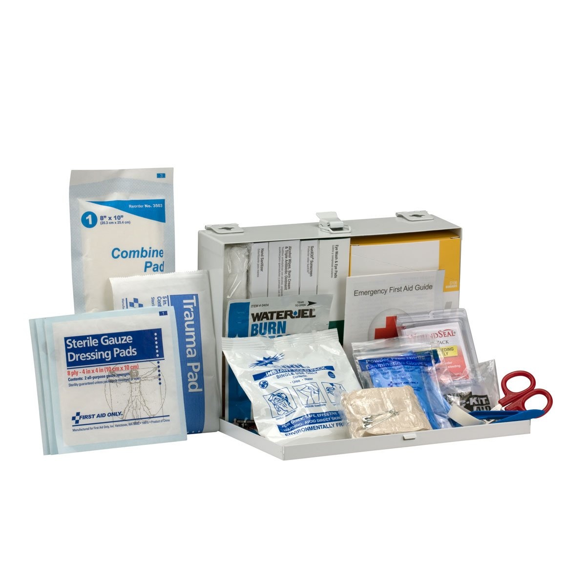 image:imageFirst Aid Only 90670 25Person ANSI A Contractors Emergency First Aid Kit for Home Renovation Job Sites and Construction Vehicles 182 Pieces