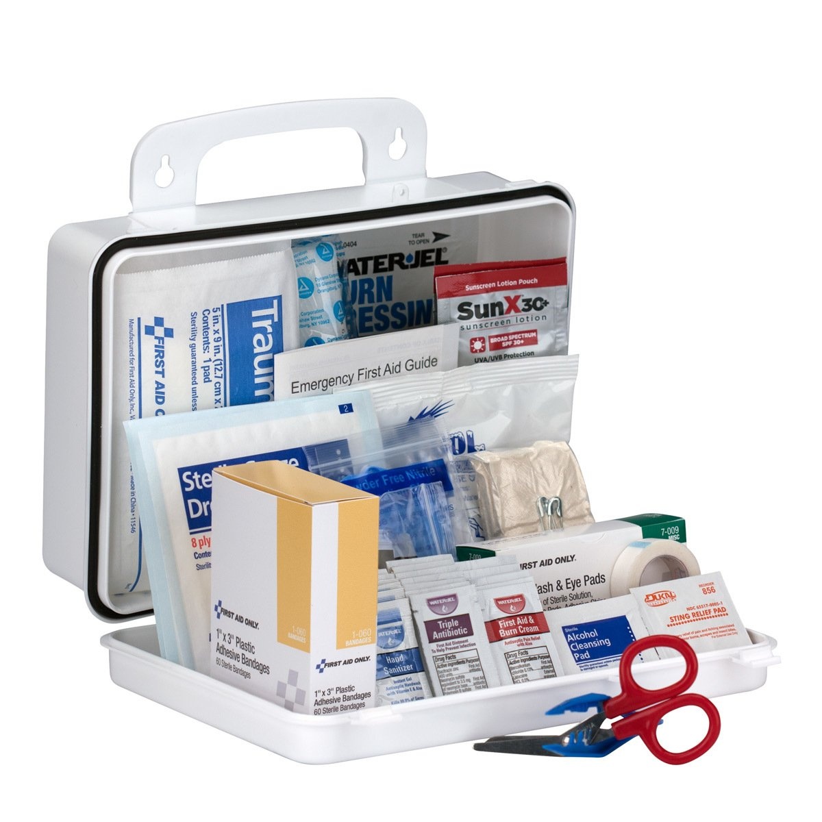 image:imageFirst Aid Only 90753 25Person ANSI 2015 A and OSHA Compliant Contractors First Aid Kit for Home Renovation Job Sites and Construction Vehicles 128 Pieces