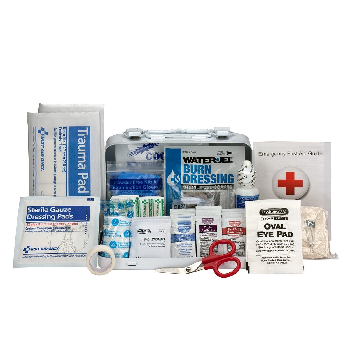 image:imageFirst Aid Only 90755 ANSI A 2015 and OSHA Compliant First Aid Kit 10Person Emergency First Aid Kit for Business Home Car and Worksites 71 Pieces